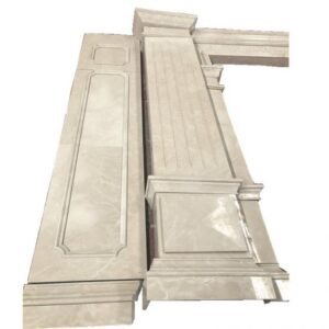 Cream Vanian Marble TV Wall Background