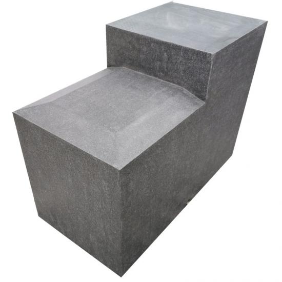 129a568b63dbaf63be948b1d52e74a33_medium Indian Black Exfoliated Granite Bollard And Flamed Tiles Paving
