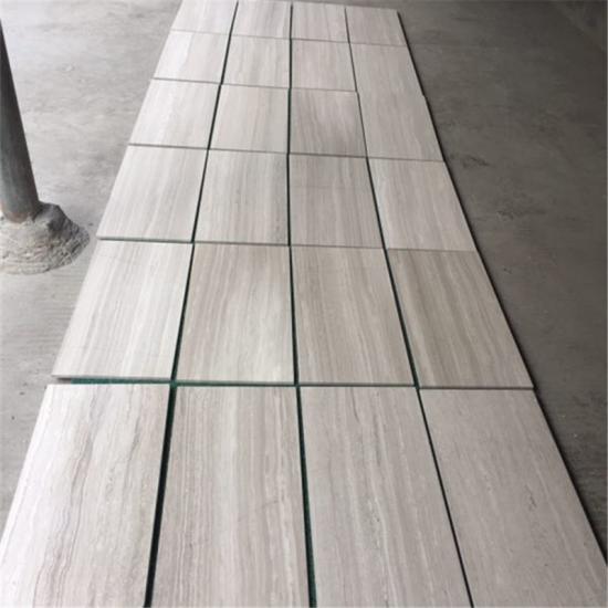 White Wood Veins Grain Marble Slabs