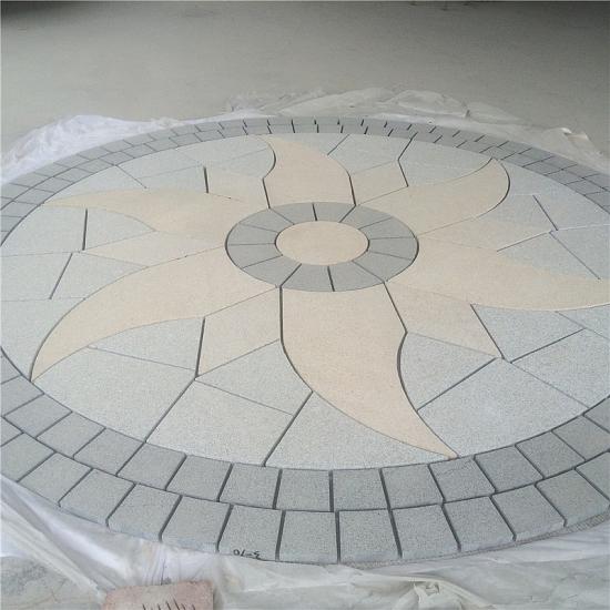 2d2ee08a63d5b7e6a1ca41ebb67f9265_medium Granite Waterjet Cut Mosaic On Mesh G654 And G682