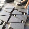 Dark Flamed Trapezoid Paving Stones