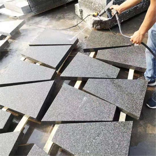 Dark Flamed Trapezoid Paving Stones
