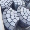 49288fbcbe9ca55e089c4f291b438a98_medium Flamed Granite Cobbles Fan shaped On Mesh For Garden