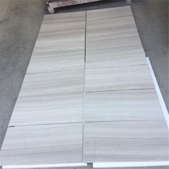 White Wood Veins Grain Marble Slabs