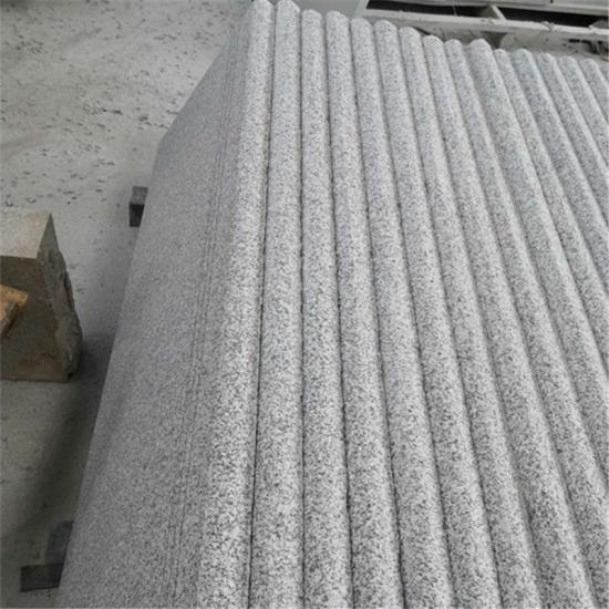 G603 Padang White Non-slip Bull Nose Steps