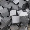Mesh Natural Split Black Granite Cobblestone