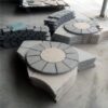 98f78318c690fddf764a7c23b66fc536_medium Granite Waterjet Cut Mosaic On Mesh G654 And G682