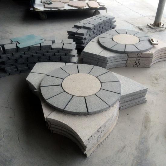 98f78318c690fddf764a7c23b66fc536_medium Granite Waterjet Cut Mosaic On Mesh G654 And G682