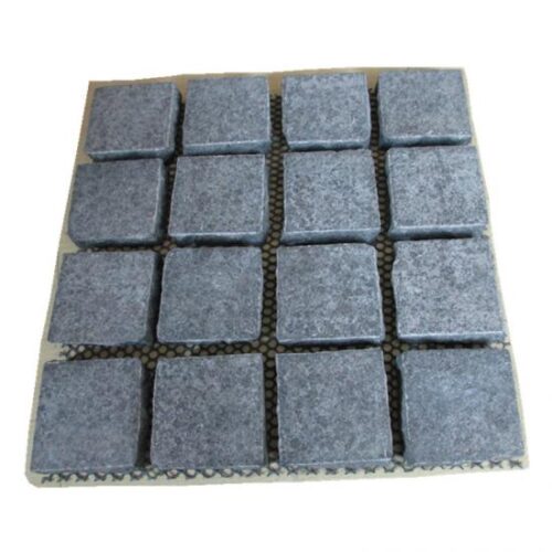 af64c082cf40c3cbd4463a82ae62e278_medium Mesh Natural Split Black Granite Cobblestone