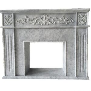 Bianco Carrara Stone For Fireplace White Marble Interior Design
