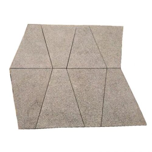 Dark Flamed Trapezoid Paving Stones