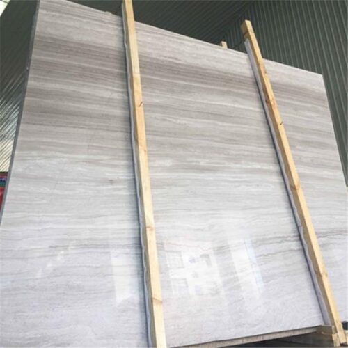 White Wood Veins Grain Marble Slabs